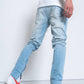 “No Fixin” Me” Light Washed Denim