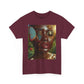 Butterfly Sunface T‑Shirt — Surreal Portrait Art Tee