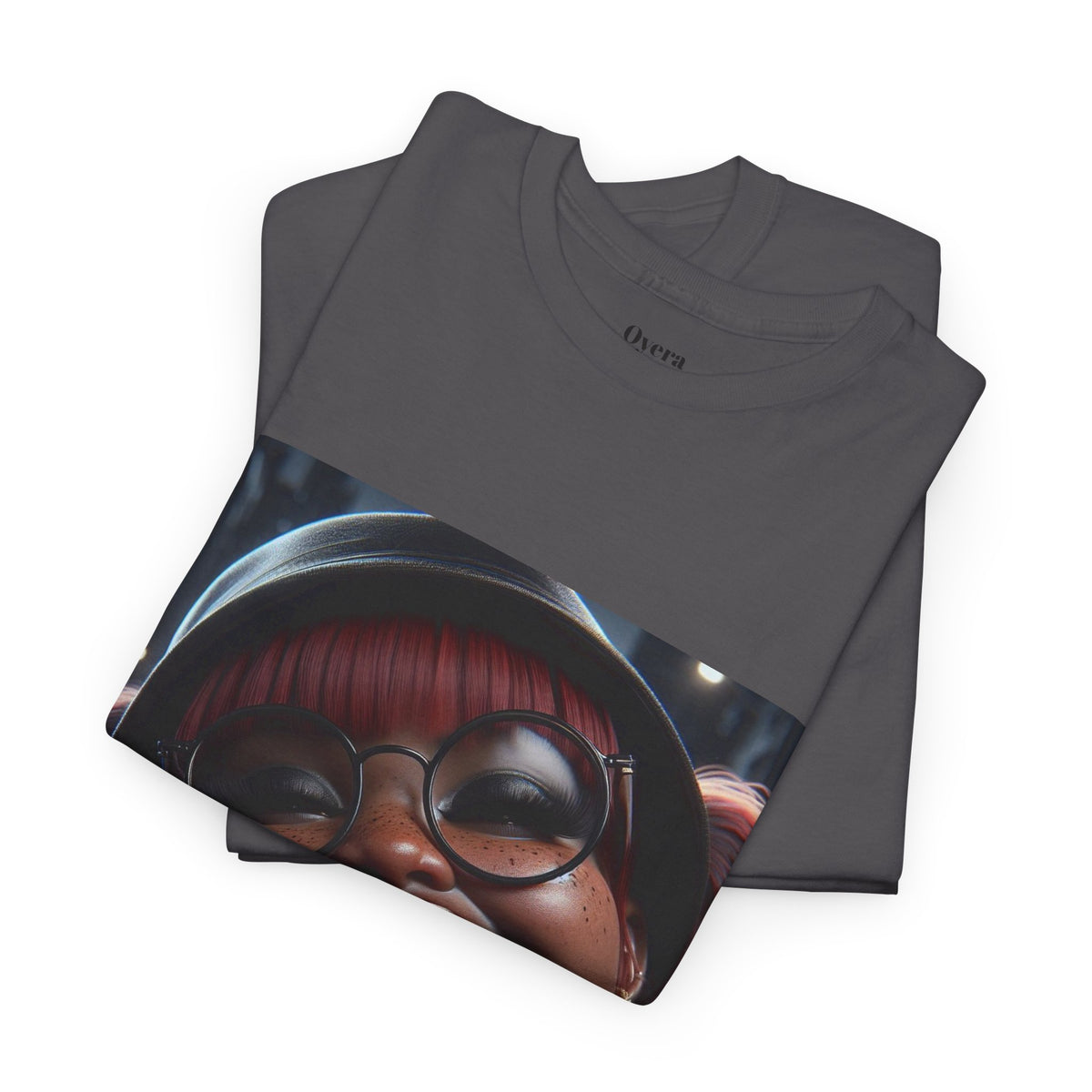 Graphic Tee — Smiling Afro Girl Portrait Shirt