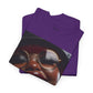 Smiling Afro Woman Graphic Tee — Bold Urban Portrait T-Shirt