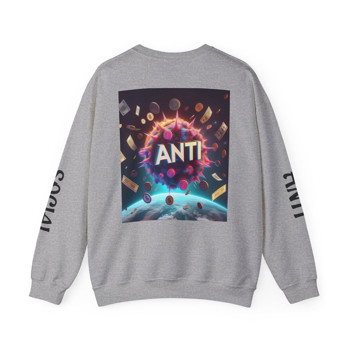 “Anti Social” Heavy Blend™ Crewneck Sweatshirt