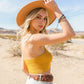 “My Tribe” Halter Knit Bralette