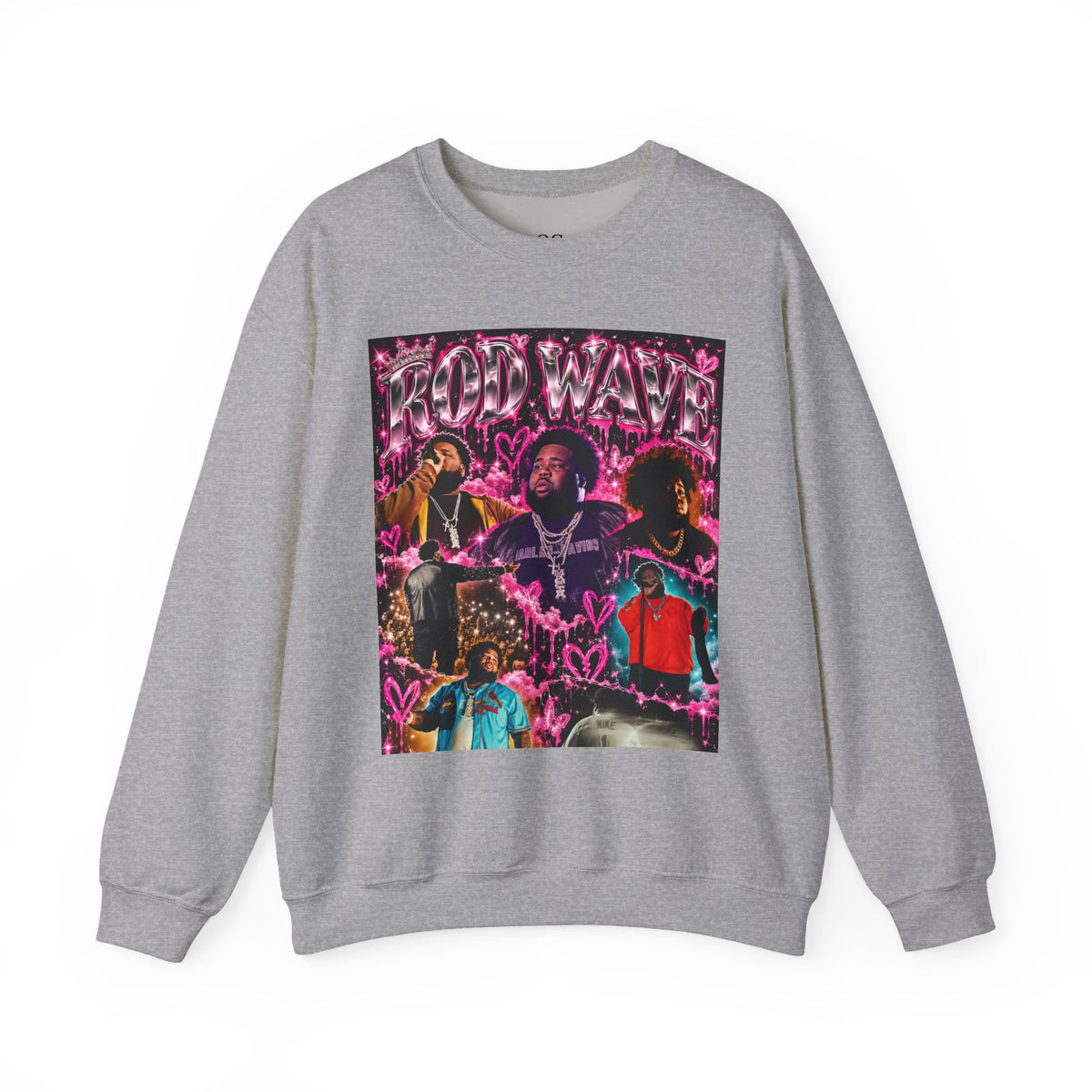 “Rod Wave” Pink Crewneck Sweatshirt