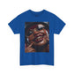 Smiling Afro Woman Graphic Tee — Bold Urban Portrait T-Shirt
