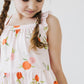 Tangerine Ruffle Cross Back Dress