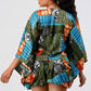 Vibrant Kimono Sleeve Romper