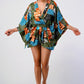 Vibrant Kimono Sleeve Romper