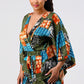 Vibrant Kimono Sleeve Romper