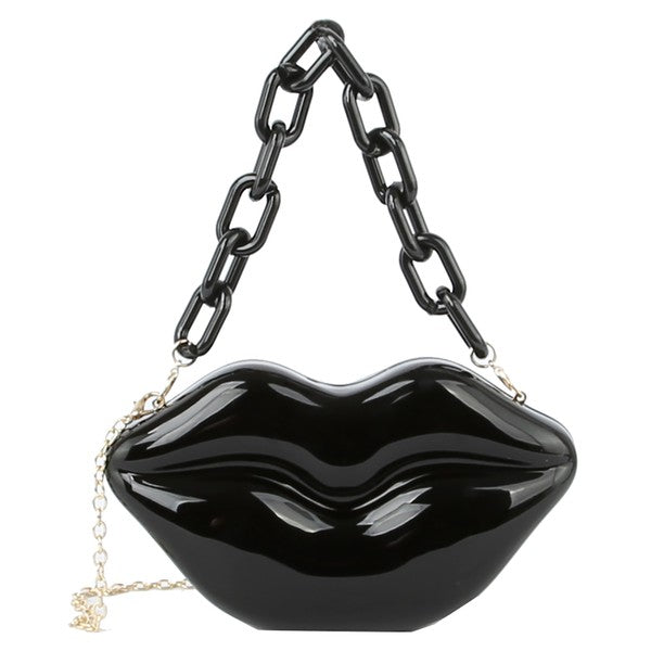 “Gimmie Lips” Clutch Crossbody Bag