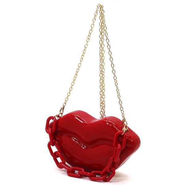“Gimmie Lips” Clutch Crossbody Bag