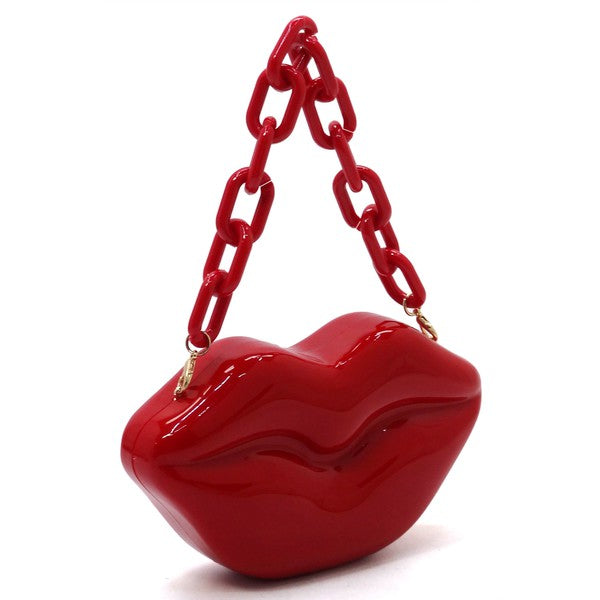 “Gimmie Lips” Clutch Crossbody Bag