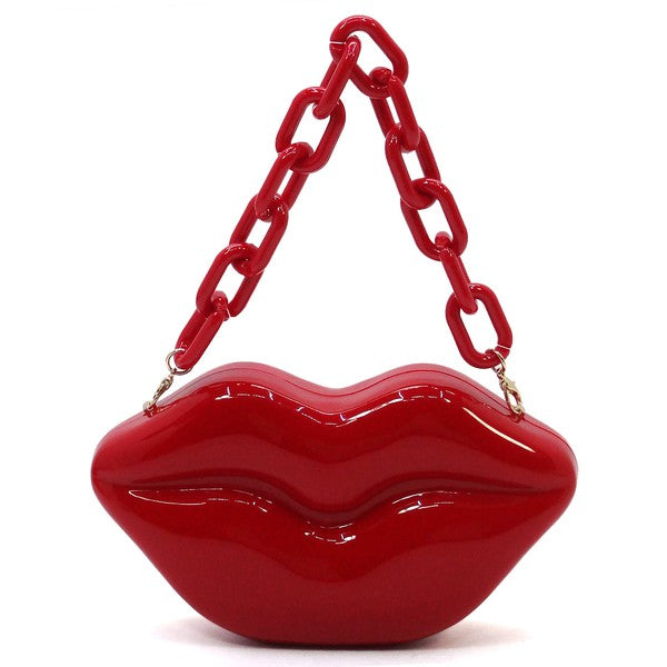 “Gimmie Lips” Clutch Crossbody Bag