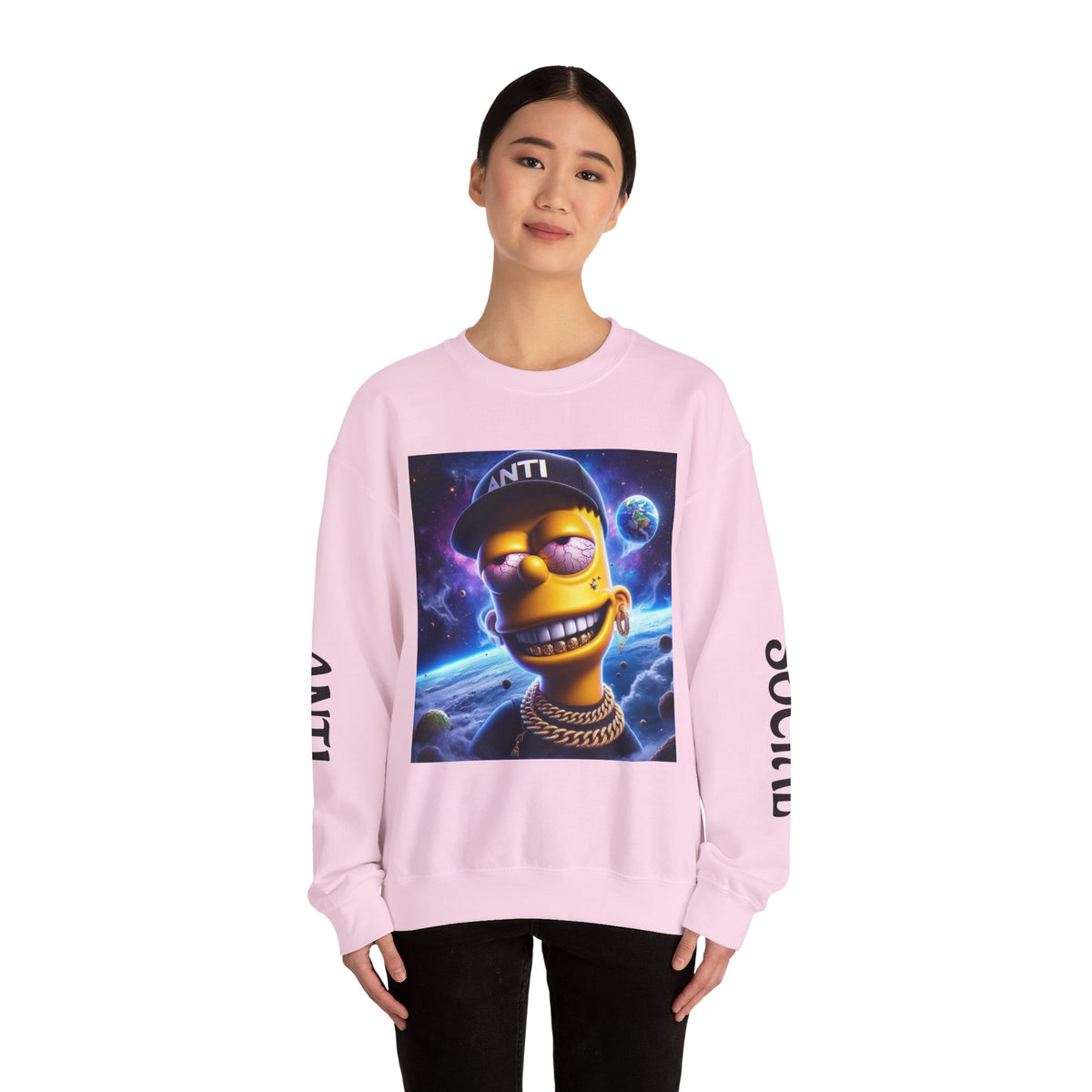 “Anti Social” Heavy Blend™ Crewneck Sweatshirt