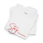 Stay the Topic T-Shirt — Minimalist Script & Bold Text Tee