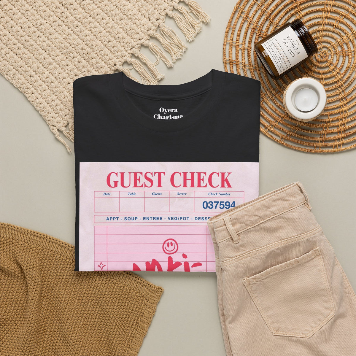 Anti-Social Guest Check T-Shirt