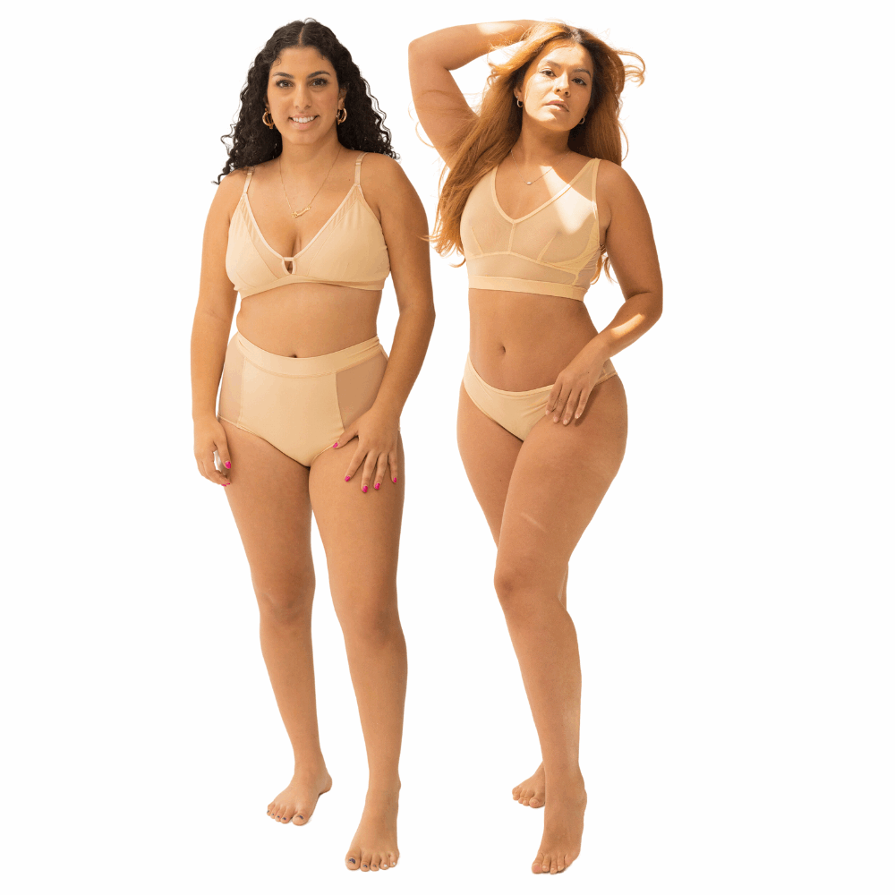 Nude Shade Bralette & Tank Bra