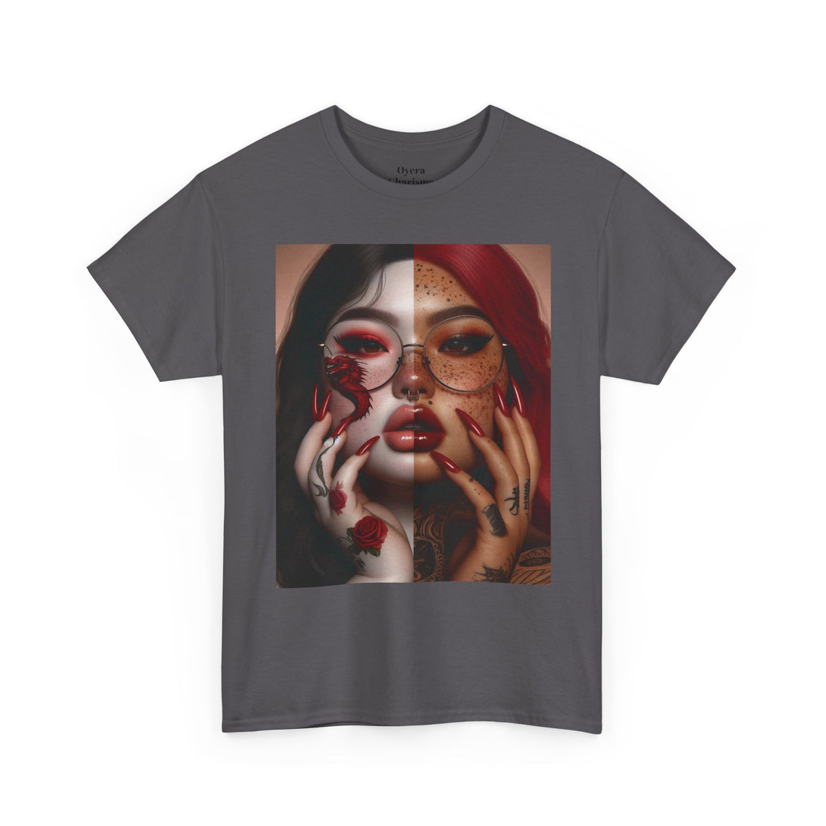 Surreal Split Face Art T-Shirt