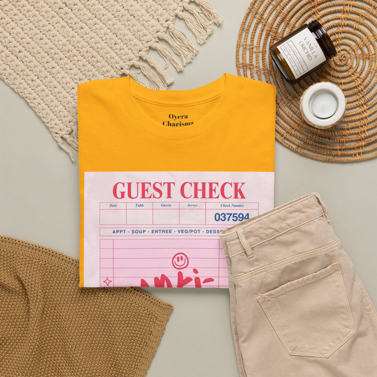 Anti-Social Guest Check T-Shirt