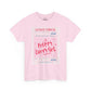 Pretty Curvy Girl Tee — Pink Guest Check Graphic Shirt