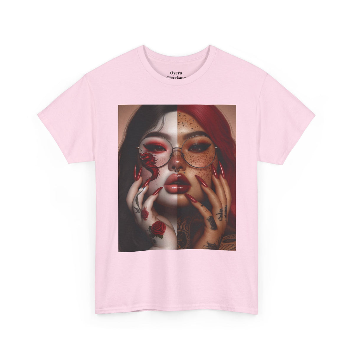 Surreal Split Face Art T-Shirt