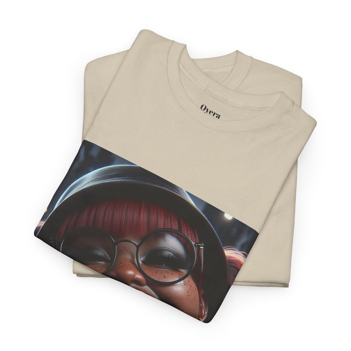 Graphic Tee — Smiling Afro Girl Portrait Shirt