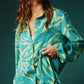 The Alma Multi Print Long Sleeve Shirt Blouse