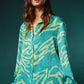 The Alma Multi Print Long Sleeve Shirt Blouse