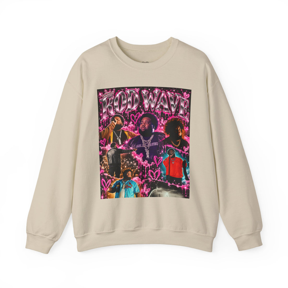 “Rod Wave” Pink Crewneck Sweatshirt