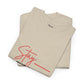Stay the Topic T-Shirt — Minimalist Script & Bold Text Tee