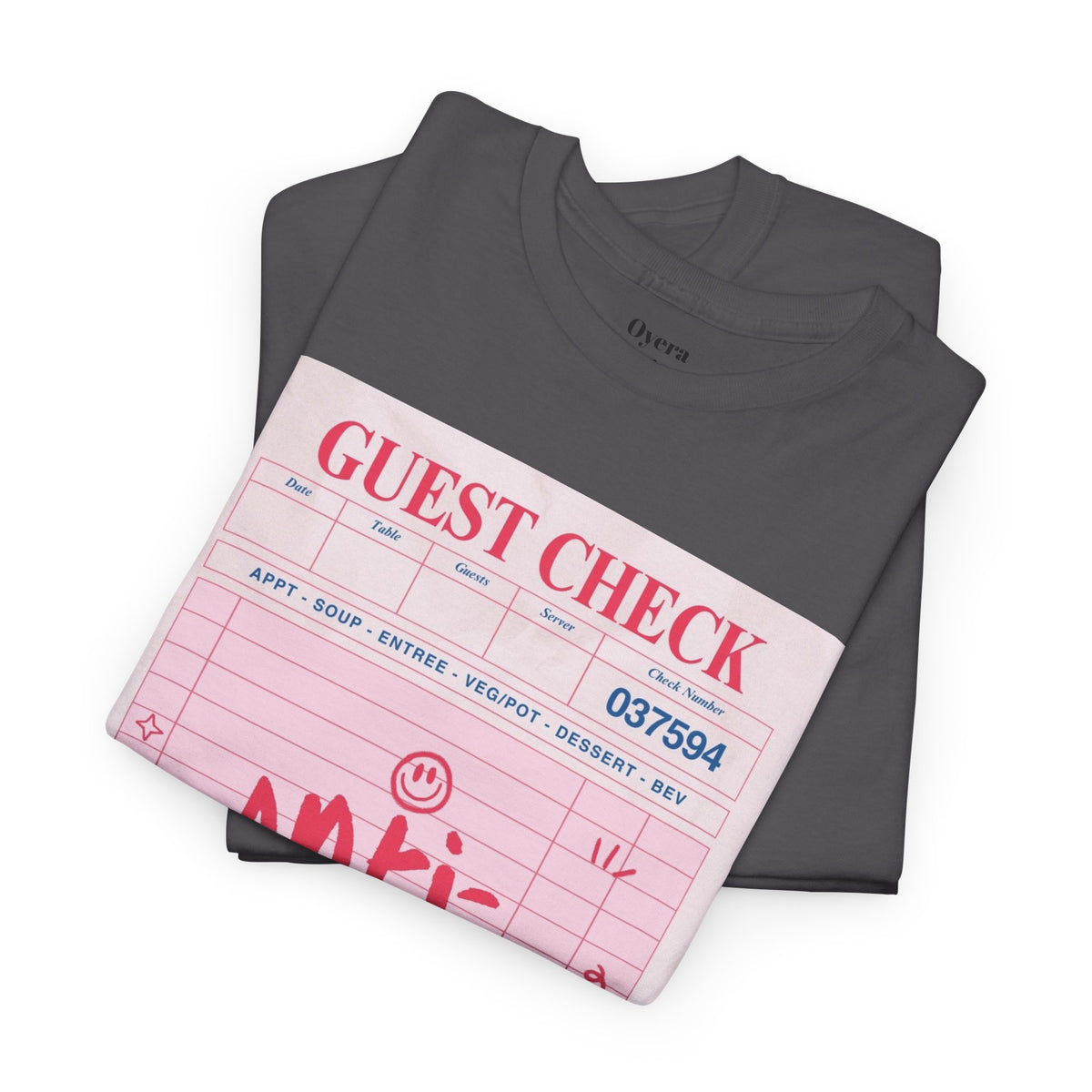 Anti-Social Guest Check T-Shirt