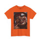 Smiling Afro Woman Graphic Tee — Bold Urban Portrait T-Shirt