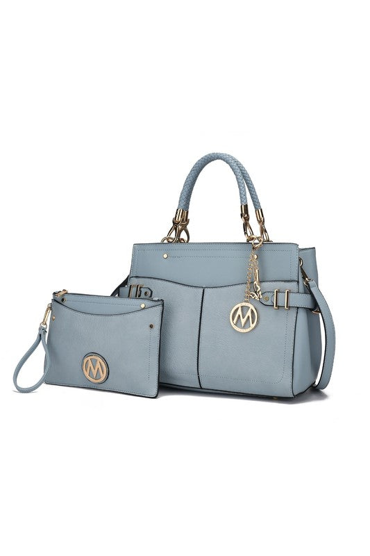 “Tenna” Satchel Bag with Wallet