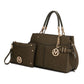 “Tenna” Satchel Bag with Wallet