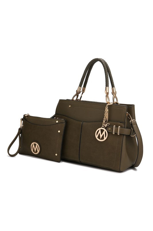 “Tenna” Satchel Bag with Wallet