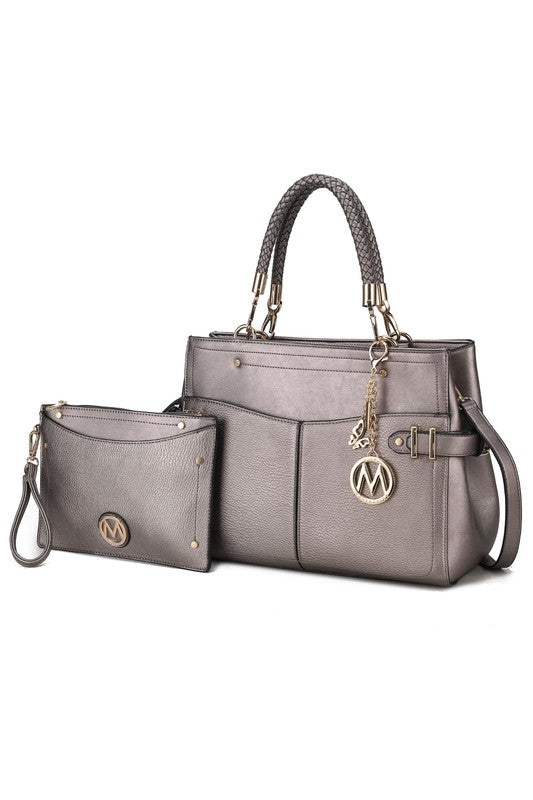 “Tenna” Satchel Bag with Wallet
