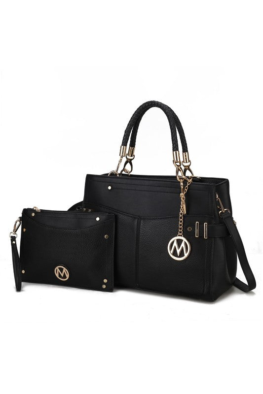 “Tenna” Satchel Bag with Wallet