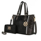 “Lizza” Tote Handbag with Wallet
