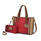 “Lizza” Tote Handbag with Wallet
