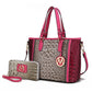“Lizza” Tote Handbag with Wallet