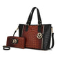 “Lizza” Tote Handbag with Wallet