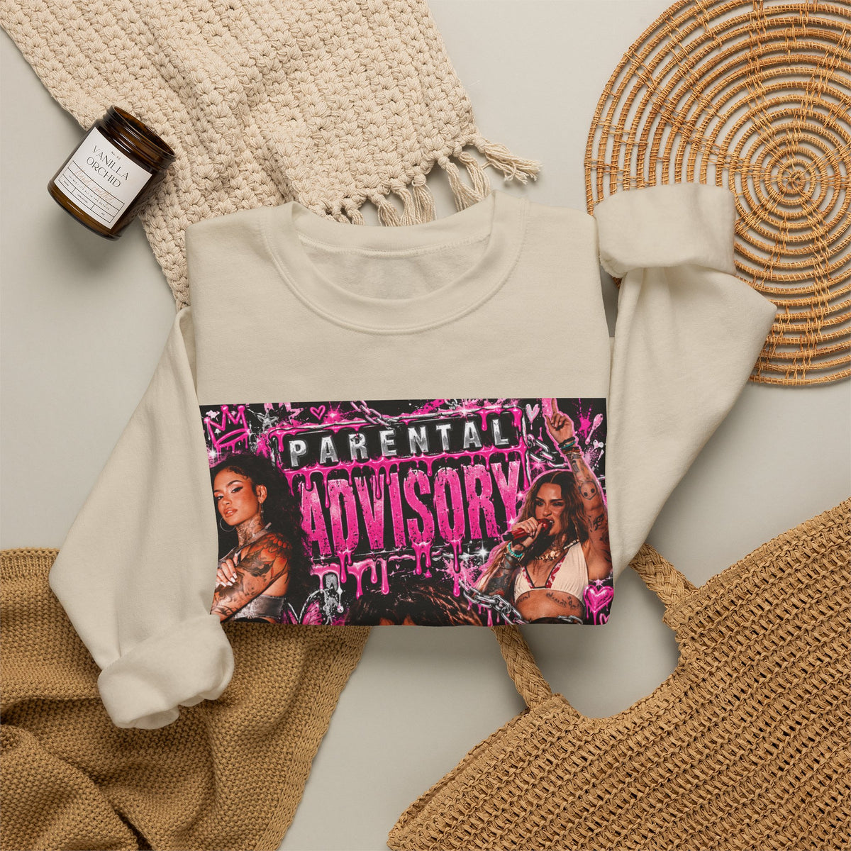 “Parental Advisory” Kehlani Crewneck Sweatshirt