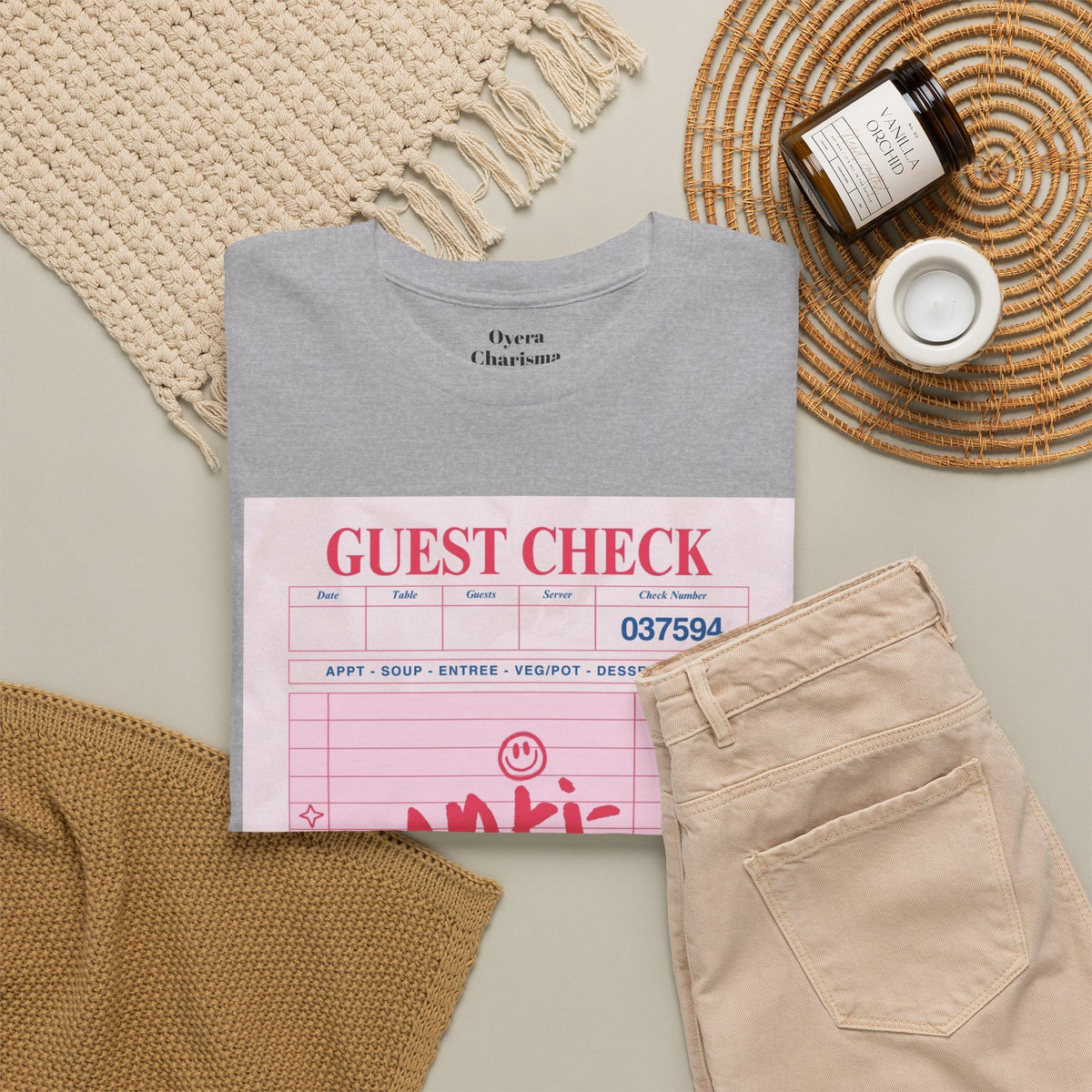 Anti-Social Guest Check T-Shirt