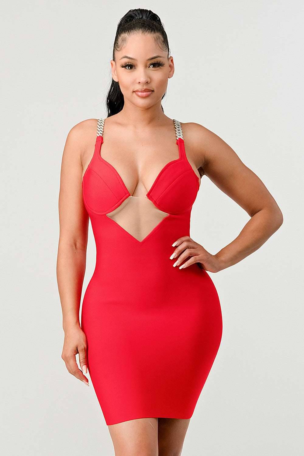 HOLIDAY SEXY BANDAGE DRESS