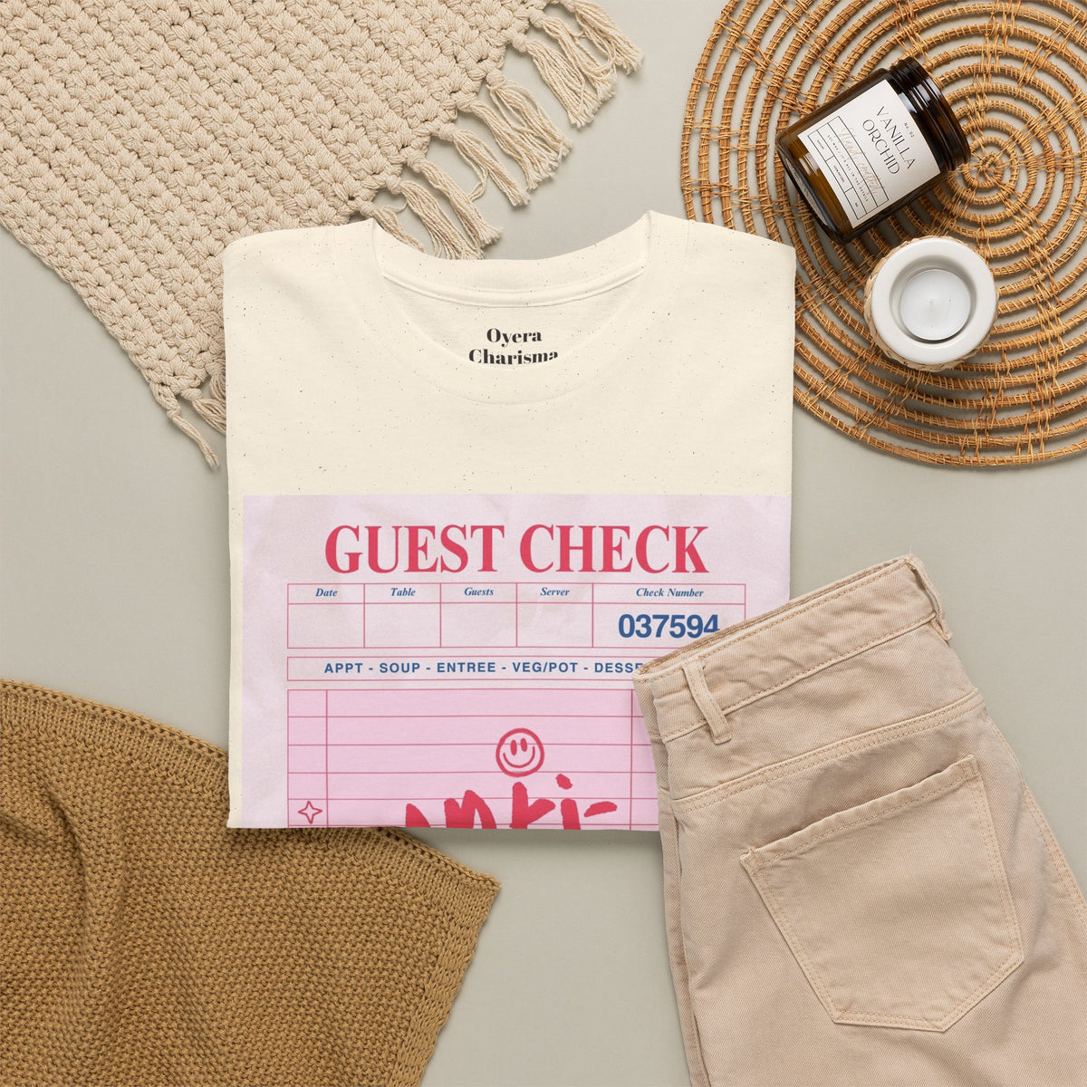 Anti-Social Guest Check T-Shirt