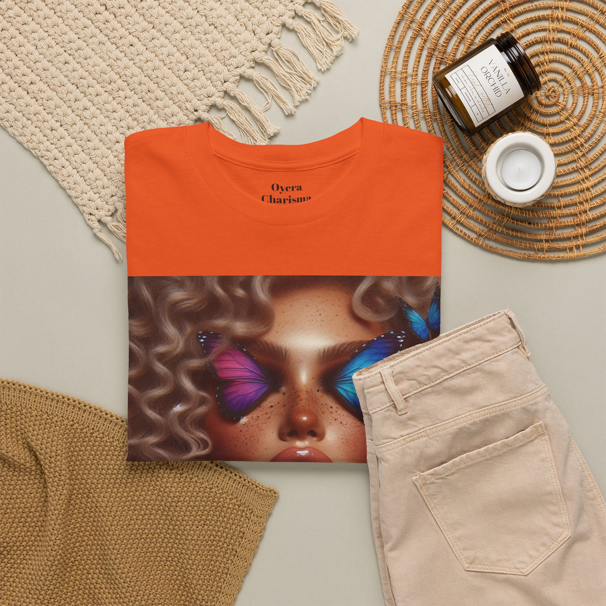 Butterfly Glam Portrait T-Shirt