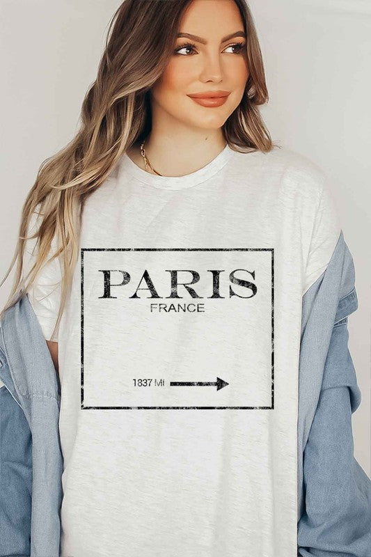 PARIS FRANCE GRAPHIC T-SHIRT