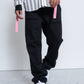 Konus Men's Baggy Chino Pants in Black