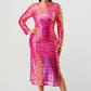Radiant Sequin Ombre Midi Dress
