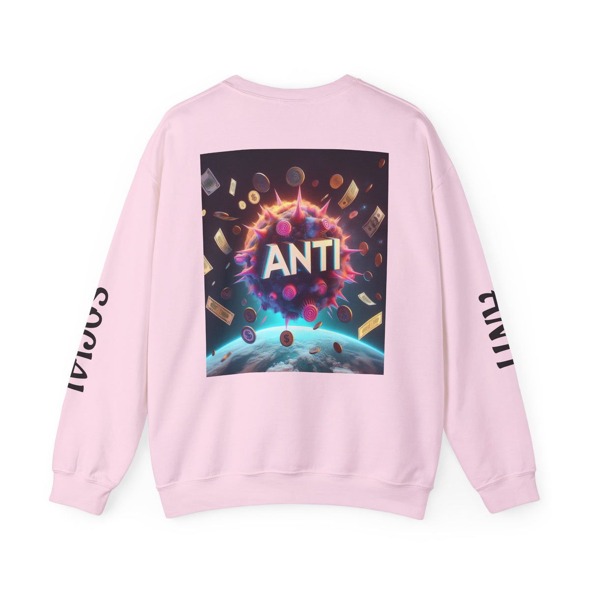 “Anti Social” Heavy Blend™ Crewneck Sweatshirt