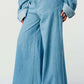 Breezy Blue Denim Palazzos